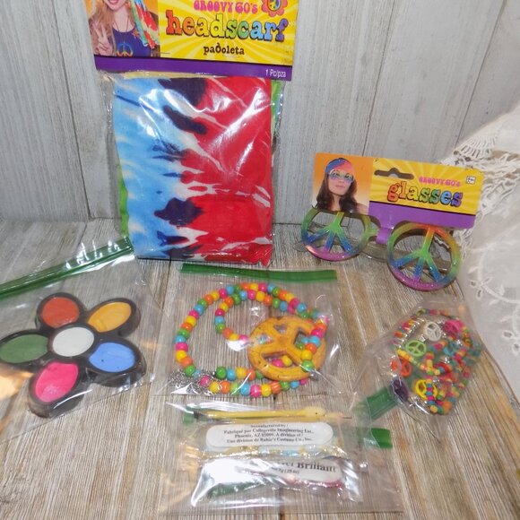 DRESS UP COSTUME FACE PAINT PEACE GROUP - Picture 11 of 12